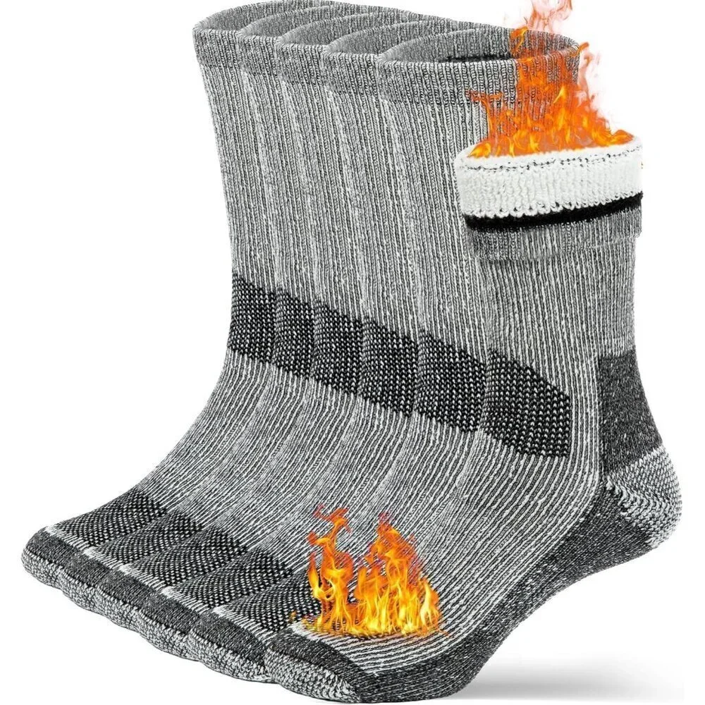 Wool Socks for Men & Women Merino Thermal Warm Cozy Winter Boot Sock